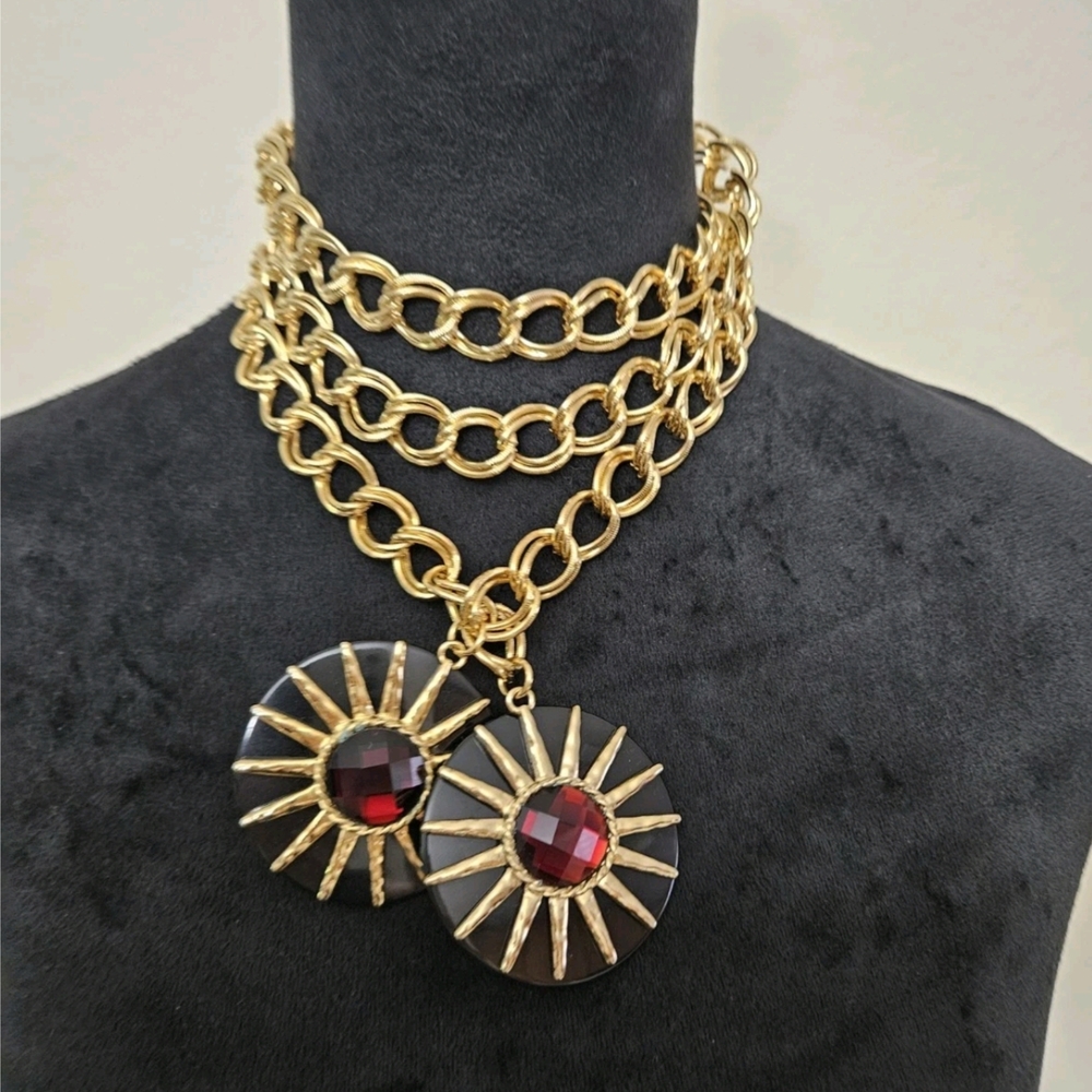 Vintage Lariat Style Beautiful Versatile Gold Chain Belt - Picture 15 of 17